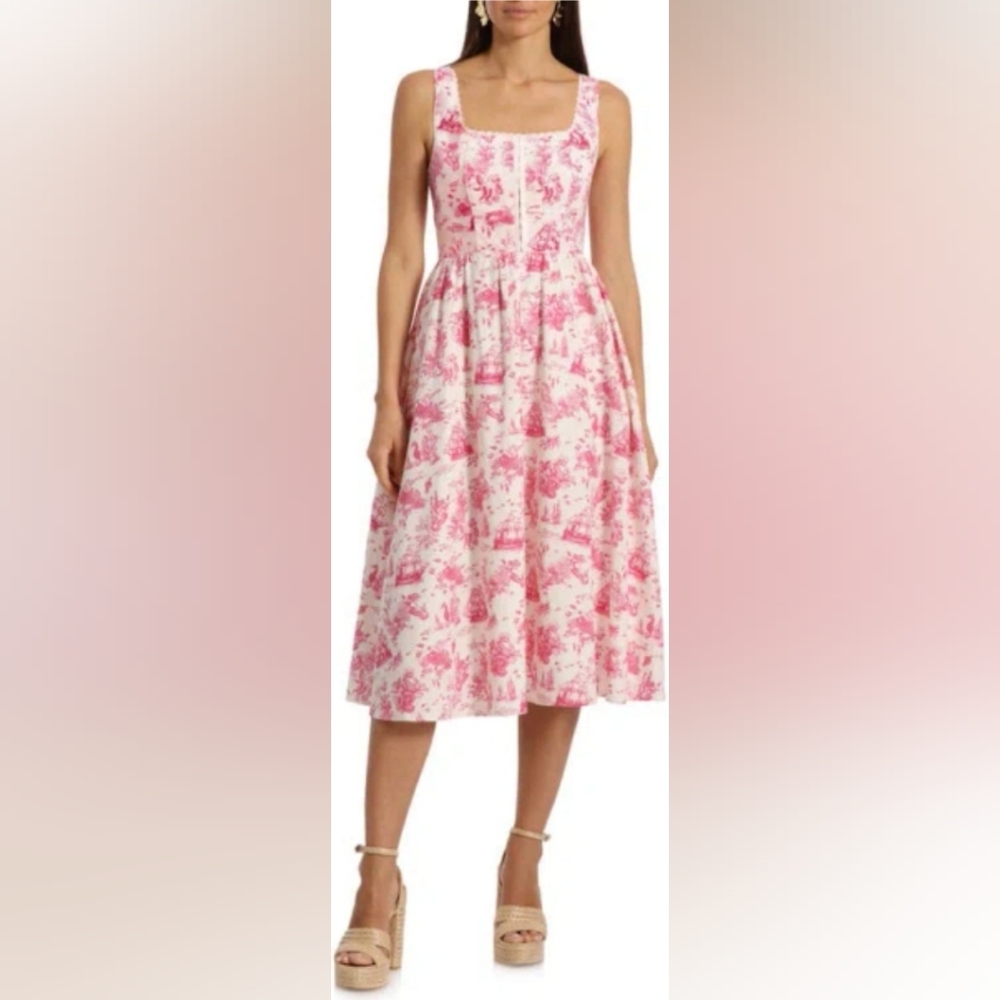 NWT avec les filles dress mermain mermaid toile print sz 12